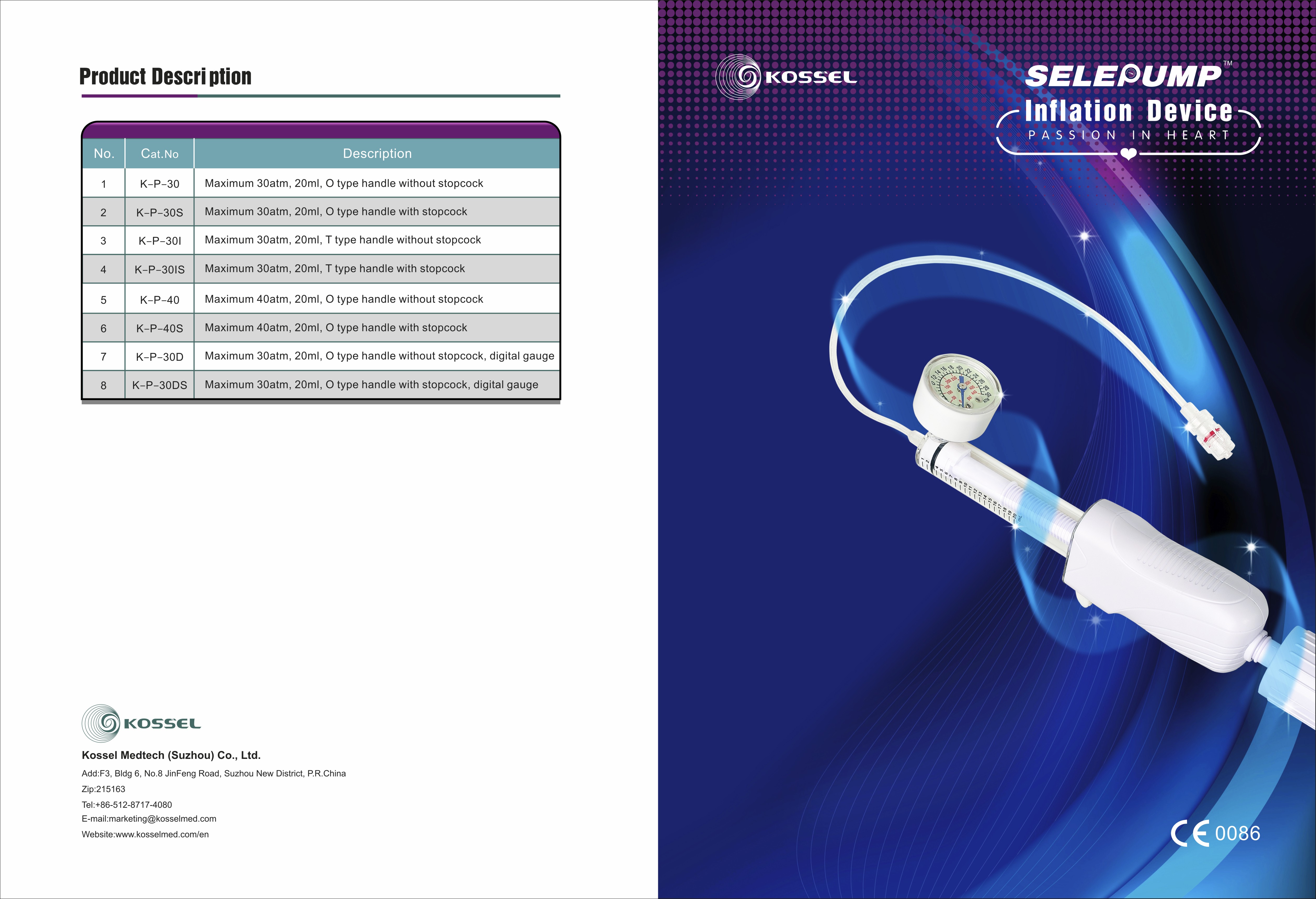 Dispositif de gonflage 30 ml avec FDA